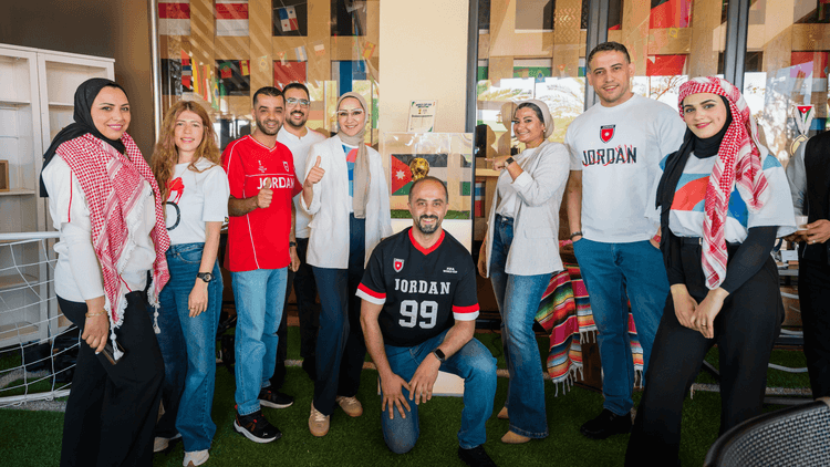 Exciting Atmosphere Brings Together the Gulf Insurance Group - Jordan Team to Watch the Jordan vs. Algeria Match