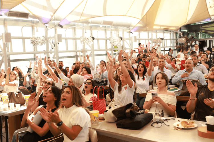 The Gulf Insurance Group – Jordan Team Gathers to Watch the Jordan vs. Austria Match in an Atmosphere of Enthusiasm and Pride